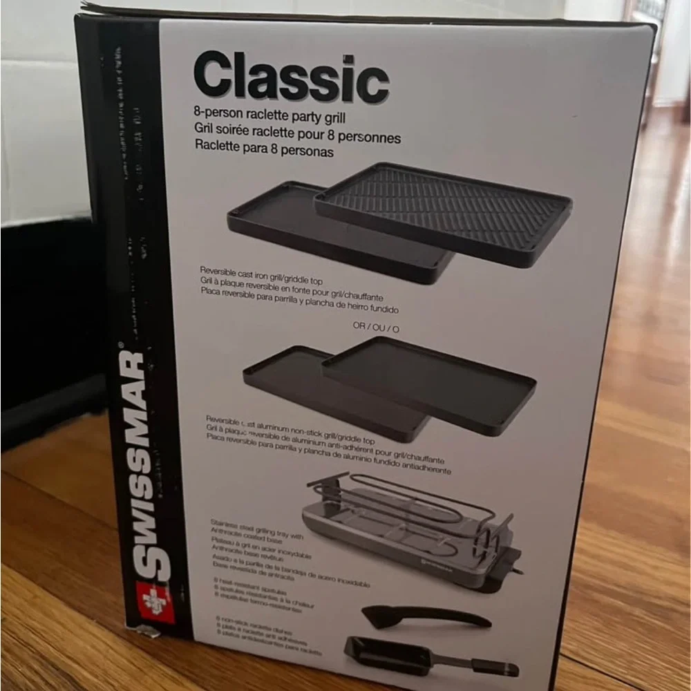 Swissmar Classic Raclette Grill & Recipe Book